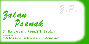 zalan psenak business card